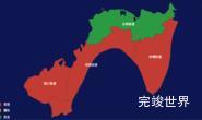 echarts武汉市汉南区geoJson地图效果实例